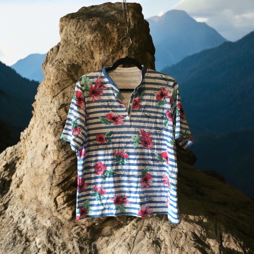 Floral Striped Women’s Shirt